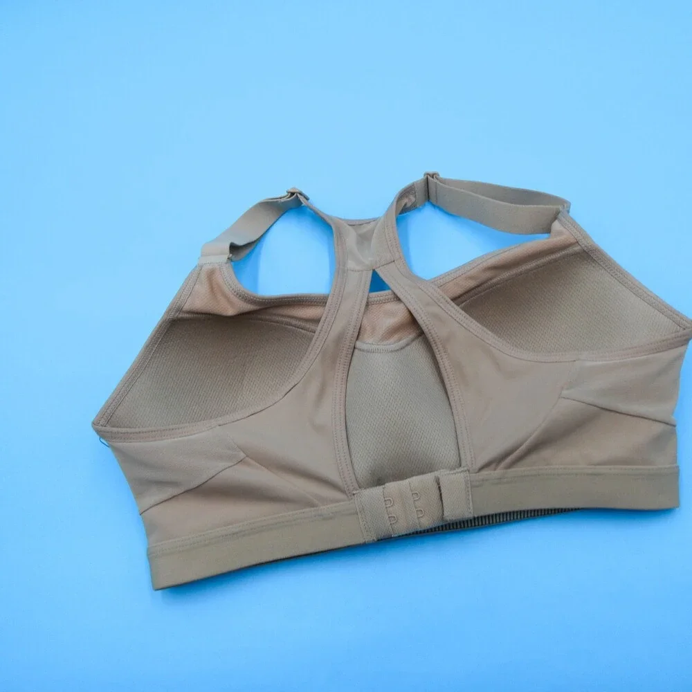 Victorias Secret Sports Bra 32D Beige Incredible Lightweight Max‎ Lined Athletic